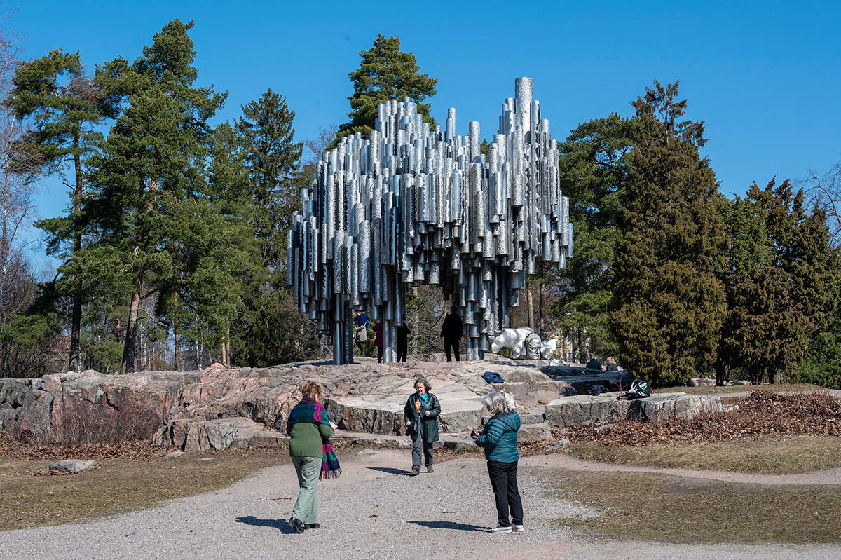 Sibelius-puistossa.